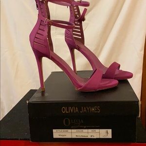 Olivia Jaymes Berry Nubuck Heel - Maggie